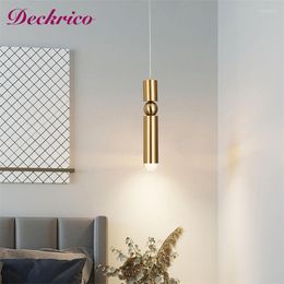 Pendant Lamps Modern Minimalist Indoor Lights Led Chandelier Background Wall Decorative Lamp Bedside Lighting Lustre Lumiere Chambre