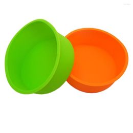 Baking Moulds Feiqioqng Round Shape Cake Mould Solid Silicone Pan Mould Bakeware Chocolates Pastry Tools 2023