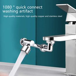 Kitchen Faucets Universal Kitchen Faucet 1080 Degree Rotation Antisplash Aerator Bathroom Tap Rotatable Faucet Sprayer Saving Water Tap Nozzle J230303