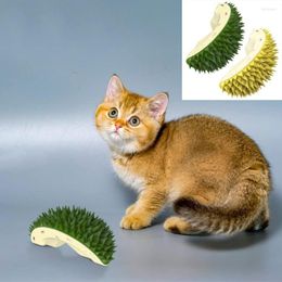 Cat Toys Corner Scratcher Comb Self-Adhesive Cute Durian Shape Self Groomer Grooming Massage Brush Dog