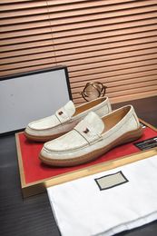 2023 Mens Dress Shoes Office Formal Party Wedding Genuine Leather Breathable Flats Shoes Male Brand Casual Loafers Size 38-45