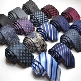 Bow Ties Korean Men's Tie Fashion Narrow Version Wedding 6cm Polyester Yarn 1200 Pin Necktie Personalized Customized Factory Direct