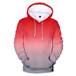 Men's Hoodies Women's Hoodie Sweatshirt 2023 Fashion And Gradient Colour Hooded Winter Autumn Red High Quality Casual Hip Hop