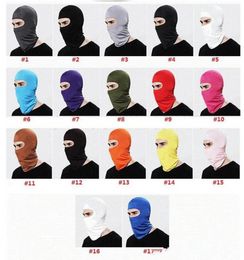 CAR-partment Ski Snowboard Wind Cap Outdoor Balaclavas Sports Neck Face Mask Police Cycling Balaclavas Motorcycle Face Masks 17 colors U0304