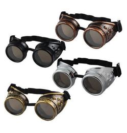 Party Favor 1000pcs new Unisex Gothic Vintage Victorian Style Steampunk Goggles Welding Punk Gothic Glasses Cosplay RRA