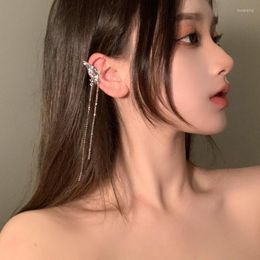 Backs Earrings 2023 Elegant Elf Butterfly Clip Women Girls Fashion Long Fringe No Piercing Ear Clips Jewellery Gifts