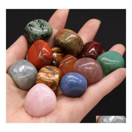 Stone 2030Mm Reiki Natural Tumbled Stones Irregar Polishing Rose Quartz Tigers Eye Yoga Energy Bead For Chakra Healing Decoration Dr Dhier