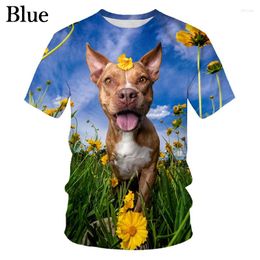 Men's T Shirts 2023 Couple Shirt Fashion Cute Pet Dog 3D Printing Men/women Round Neck Short Sleeve T-shirt