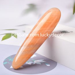 Pink Aventurine Dildo Yoni Wand Gift Present Handcrafted Natural Crystal Chakra Goddess Wand Pleasure Shakti Massage Stick for Spiritual Self Connection & Healing