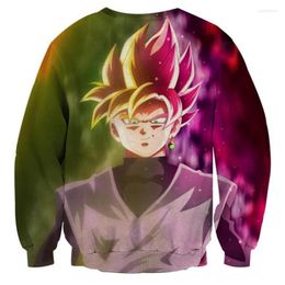 Men's Hoodies KISSQIQI Men Longsleeve Harajuku 3D Printed Cartoon Sweatshirt Casual Creative Crewneck Pullovers Maximum Size S-5XL