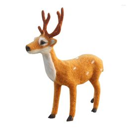 Christmas Decorations Reindeer Doll Xmas Shop Window Showcase Home Party Decor Ornament Tree Gifts 15c