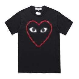 Designer TEE Men's T-shirts COM Slim Short Sleeve Hearts DES GARCONS CDG HOLIDAY PLAY Womens t shirt Black Brand new size