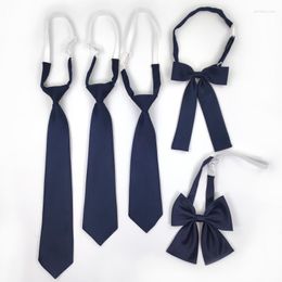 Bow Ties School Uniform Bowtie Dark Blue Women Small Die Is