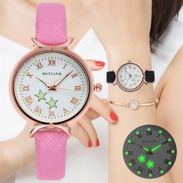 2021 New Watch Women Simple Classic Fashion Small Dial Women's watches Leather Strap Quartz Clock Wrist Watches Gift Reloj mu221a