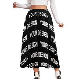 Skirts Add Design Customised Custom Made Your Image Aesthetic Casual Vintage Boho Female Printed Oversized Clothing 230303
