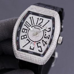 Watch Men's Diamond automatic watch 3D three-dimensional font V45 wine cask Modelling gentleman's watch