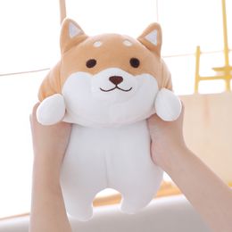 Plush Dolls 3655 Cute Fat Shiba Inu Dog Toy Stuffed Soft Kawaii Animal Cartoon Pillow Lovely Gift for Kids Baby Children Good Quality 230303