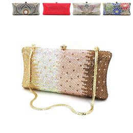 Evening Bags Elegant Bridal Wedding Party Purses Women Luxuries Diamonds Full Crystal Clutches