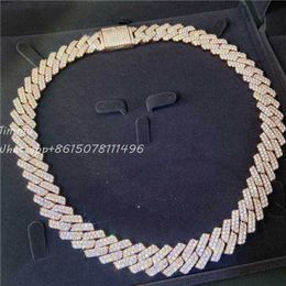 2023 Hotsale Iced Out Popular Jewellery Loose Vvs Moissanite Cuban Chains Iced Out Bracelet and Neckace