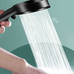 Bathroom Shower Heads Bathroom Shower Head High Pressure Water Saving Shower Mixer OneKey Stop Water Massage Shower Water Faucet Bathroom Accessories J230303