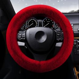 Steering Wheel Covers General Car Cover Winter Plush Warm Non-slip Handle