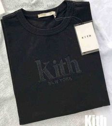 Kith T-shirt Embroidered Oversized Unisex New York Tee High-quality Summer Top