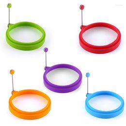 Baking Moulds Creativity Silicone Egg Rings Omelette Round Non Stick Fried Mould Pancakes Maker Moulds Breakfast Sandwich Cooker