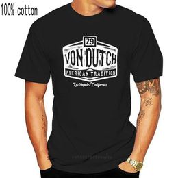 T-shirt di Von Van Dutch 29 Logo American Tradition Rockabilly Tattoo Ink192t