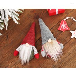 Christmas Decorations Faceless Gnome Santa Xmas Tree Hanging Ornament Doll Toy Decor Gift JS21