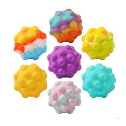 Decompression Toy 3D Hand Grip Ball Silicone Anti Stress Fidget Toys Childrens Gifts Drop Delivery Novelty Gag Dhrpz
