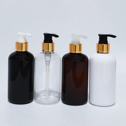 Storage Bottles 20pcs 250ml Empty Plastic Lotion Liquid Soap Gold Pump Container For Personal Care Shower Gel Cosmetic Packaging