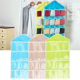 Storage Bags 2023 Multifunction Foldable 16 Pockets Hanging Bag Socks Shoe Toys Underwear Tidy Wall Closet Organizer