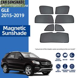 New For Mercedes Benz GLE W166 2011-2019 450 500 Car Sunshade Shield Front Windshield Curtain Rear Side Baby Window Sun Shade Visor