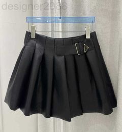Skirts Designer women's short skirt Summer girls classic pleated s Slim denim A-line Small leather dress multiple styles Size S-L RS1C