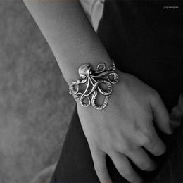 Bangle Timlee B009 Personality Retro Animal Octopus Alloy Bracelet Jewellery Wholesale