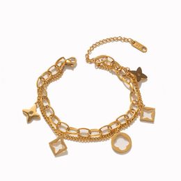 bijoux bracelet homme Bracelet 18k gold fashion niche bracelet female design sense Jewellery wholesale