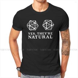 Men's T Shirts Natural 20s DnD Game Shirt Vintage Teenager Graphic Crewneck TShirt Top Sell Harajuku Men's Blouses