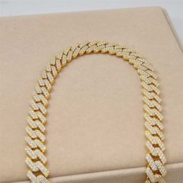 2023 New Design Luxury Life Style 15mm Vvs Moissanite Diamond Sterling Silver Cuban Link Chain Necklace