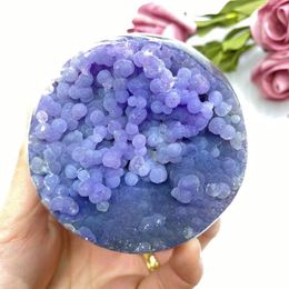 Decorative Figurines AAAANatural Grape Agate Ball Crystal Room Decoration Home Gem Aquarium