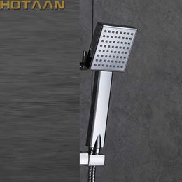 Bathroom Shower Heads Free Shipping Pressurised Water Saving Shower Head ABS With Chrome Plated Bathroom Hand Shower Water Booster Showerhead YT5108A J230303