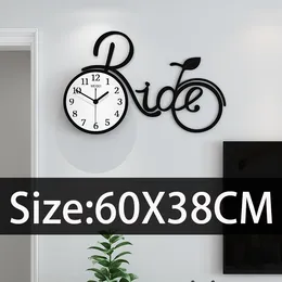 Wall Clocks MEISD Designer Clock DIY Mirror Stickers Metal Pointer Arrow Quartz Silent Home Living Room Decoration 2023