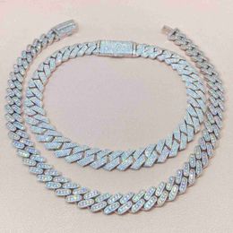 Iced Out Pass Diamond Tester 925 Small Moissanite Diamond Designer Jewellery Statement Luxury Necklace