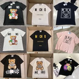 Mens Europ T Shirt Desgn Hot Summer Cotton Bear Graphic Style Patterns Trendy Embroidery With Letters Tees Manga Curta Casual 3xl 4xl Shirts Tee Tops