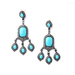 Dangle Earrings Luxury Marquise Blue Handmade 2023 Jewelry Exclusive My Romance