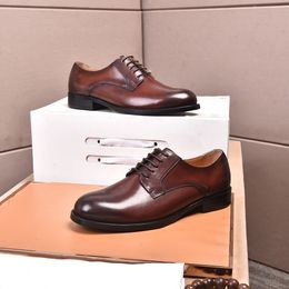 2023 Men Formal Dress Shoes Gentlemen New Style Party Genuine Leather Shoes Mens Fashion Oxfords Brand Designer Casual Loafers Size 38-45