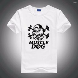 Herren T -Shirts 2023 Mode Muscle Dog Design Hemd Männer Frauen Hipster Tees Lustige 3D -Print Homme Cotton Casual Top