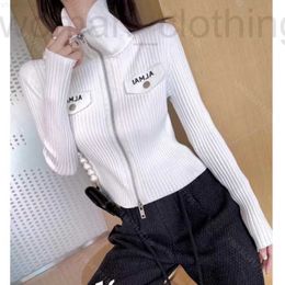 designer Fashion Designer clothes wool sweater coat women zipper jacket hoodie ladies brand knit long sleeve girls tops slim casual UQ87