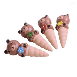 Watering Equipments 4Pcs Cartoon Bear Automatic Plant Dripper Garden Yard Lawn Flower