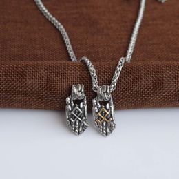 Chains 10pcs Viking Rune Necklace Two Colour The Elder Futhark JewelryChains