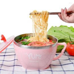 Bowls Noodles Bowl Student Tableware 316 Stainless Steel Round Lunch Box Ramen Tureens